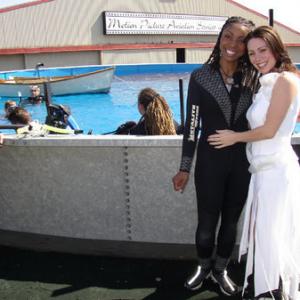Donna-Marie Reid & Gina-Raye Carter in the underwater film, 