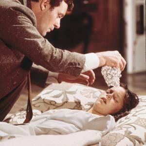 Still of Anthony Hopkins and Susan Swift in Audrey Rose (1977)