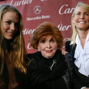 Tracy Brooks Swope with daughter Bridget Avildsen and Godmother Patricia Barry at Palm Springs Film Festival