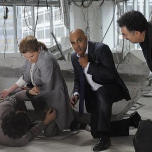 Still of Kate Mulgrew, Saul Rubinek and Faran Tahir in Warehouse 13 (2009)
