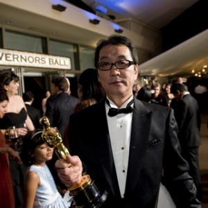 Winning the category Best Foreign Language Film for Departures Regent Releasing Yojiro Takita poses outside the Governors Ball with the Oscar at the 81st Annual Academy Awards from the Kodak Theatre in Hollywood CA Sunday February 22 2009