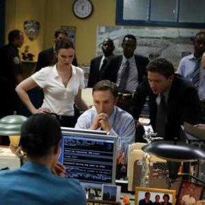 Still of Terry Kinney Jeremy Renner Amber Tamblyn and Joshua Close in The Unusuals 2009