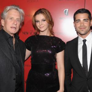 Michael Douglas Jesse Metcalfe and Amber Tamblyn at event of Beyond a Reasonable Doubt 2009