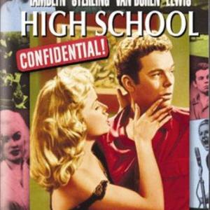 Russ Tamblyn and Mamie Van Doren in High School Confidential! (1958)