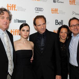 Ralph Fiennes Felicity Jones Gabrielle Tana Michael Barker and Tom Bernard at event of The Invisible Woman 2013