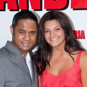 Tyrone Tann and Delanie Armstrong attending World Premiere of Lavanderia