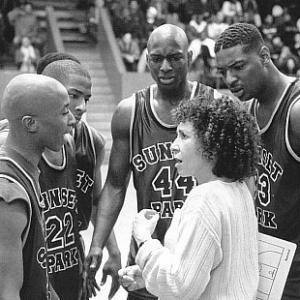 Still of Talent Harris, Rhea Perlman, Fredro Starr and Antwon Tanner in Sunset Park (1996)