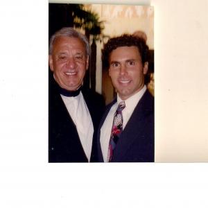 Pat with his Father Paul Tanzillo at the LA Weekly Theater Award Show at the Alex Theatre in Glendale 1996