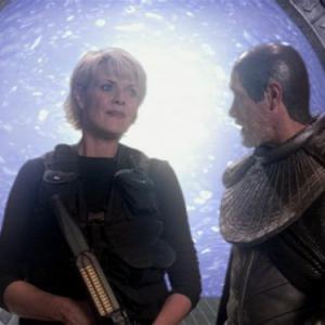 Still of Tony Amendola and Amanda Tapping in Stargate SG1 1997