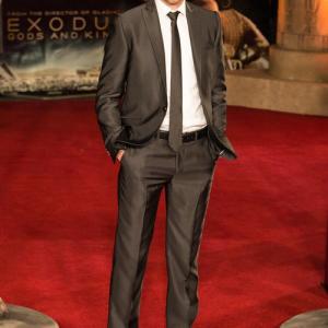 Andrew Tarbet at the world premiere of Exodus: Gods and Kings in London