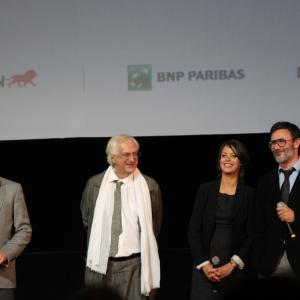 Bérénice Bejo, Jean Dujardin, Michel Hazanavicius and Bertrand Tavernier