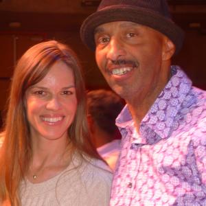#American Actor # B.T. Taylor and # Hillary Swank performing in Voices Of The Unheard.