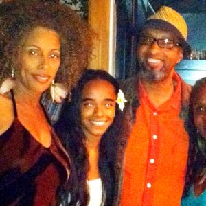 Actor BT Taylor and actress director  AmericanDrama teacher Yonda Davis and Francisca Smith Seeing Ronisha Davis off to collage