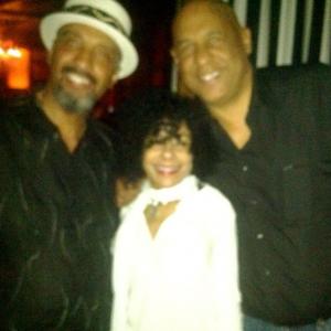 #American Actor #B.T. Taylor and #American Director #Oz Scott. Actor actor #Roxanne Reese at their friend's #Eric Butlers Birthday party.