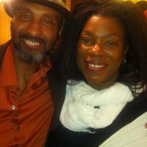 #American Actor B.T. Taylor with friend Actor #Lorraine Toussaint @ American Director/ producers #Bill Dukes play reading.