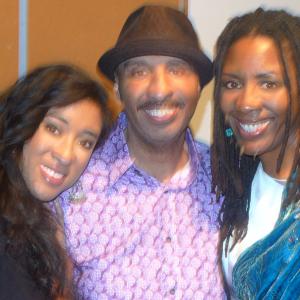 American Actor BT Taylor At cast party for Voice of the unheard With American singers Nadia Christine Duggin and Nailah Porter