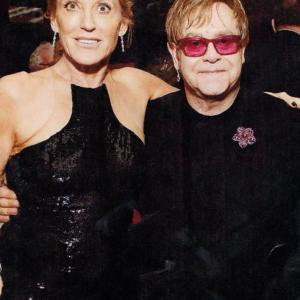 From L to R: Grazka Taylor and Elton John.