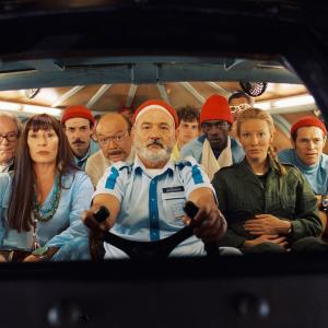Still of Bill Murray, Willem Dafoe, Cate Blanchett, Bud Cort, Anjelica Huston, Noah Taylor and Seu Jorge in The Life Aquatic with Steve Zissou (2004)