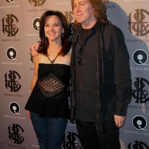 Tammy Taylor and husband, photographer Glen Wexler at record pre-release party for band Heaven and Earth April 2013