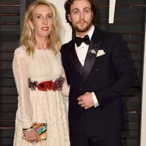 Sam Taylor-Johnson and Aaron Taylor-Johnson at event of The Oscars (2015)