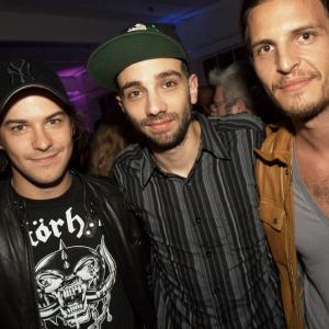 Marc Andre Grondin Jay Baruchel and George Tchortov at Goon Premiere
