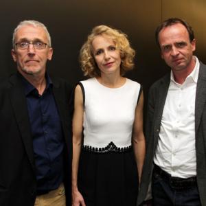 Germanys best foreign language Academy Award entry TWO LIVES Producer Rudi Teichmann lead actress Juliane Khler director Georg Maas left to right