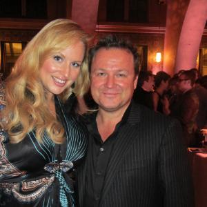 April Telek with Hell On Wheels producer Chad Oakes  Los Angeles 2011