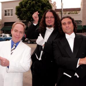 Penn Jillette Paul Provenza and Teller at event of The Aristocrats 2005