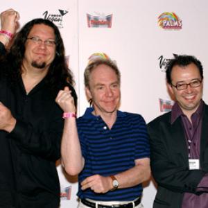 Penn Jillette Teller and Eric Mead at event of The Aristocrats 2005
