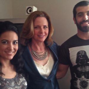 Here I am with Actress Benita Robledo and Dir Michael David Lynch, after filming a scene on 