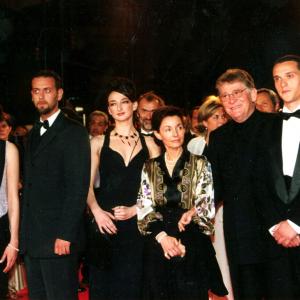Dessy Tenekedjieva, Christo jivkov, Ermanno Olmi and his wife,Sergio Grammatico and Sandra Ceccarelli, Cannes Film Festival, Red carpet