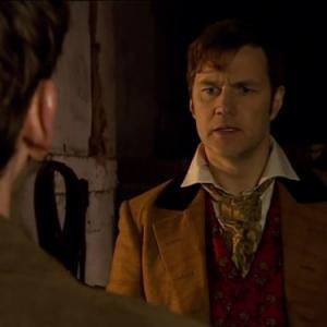 Still of David Morrissey and David Tennant in Doctor Who 2005