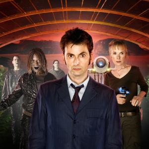 Lindsay Duncan, Alan Ruscoe, Chook Sibtain, David Tennant and Sharon Duncan-Brewster in Doctor Who (2005)