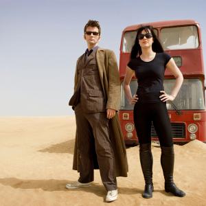 Michelle Ryan and David Tennant in Doctor Who (2005)