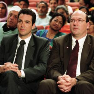Still of John Carroll Lynch and Jon Tenney in Looking for Comedy in the Muslim World 2005