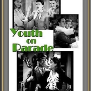 John Hubbard Lynn Merrick and Ruth Terry in Youth on Parade 1942