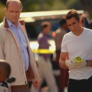 Omar Benson Miller Andrew Thacher and Jonathan Togo in a still from CSI Miami