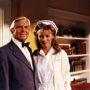 Still of Andy Griffith and Brynn Thayer in Matlock 1986
