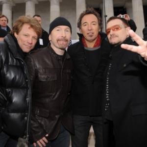 Jon Bon Jovi Bono Bruce Springsteen and The Edge
