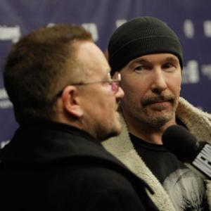 Bono and The Edge at event of U2 3D (2007)