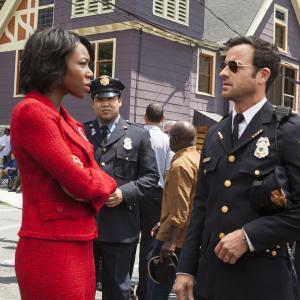 Still of Justin Theroux and Amanda Warren in The Leftovers (2014)