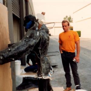 Stan Winston Studios summer of 1986. I had to endure a full body cast from head to toe for the making of this fiberglass mold. Which would become the foam suit for the 