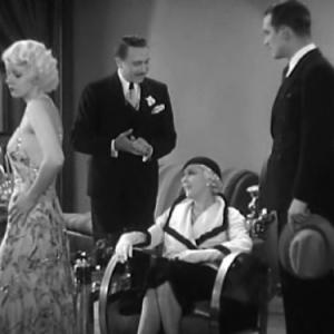 Still of Jean Harlow Walter Byron Mae Clarke and Jameson Thomas in Three Wise Girls 1932