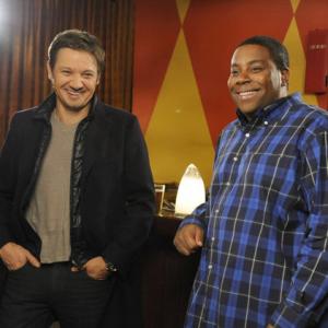 Still of Jeremy Renner and Kenan Thompson in Saturday Night Live 1975