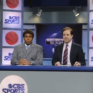 Still of Jason Sudeikis and Kenan Thompson in Saturday Night Live 1975