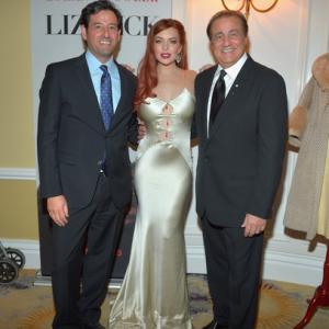 Rob Sharenow Lindsay Lohan and Larry A Thompson at Lifetime Liz  Dick Premiere Party