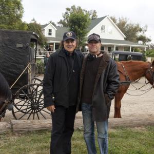 Larry A Thompson with Amish Grace director Gregg Champion