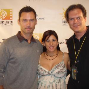 Actor Jeffrey Donnovan Olga Lucia and filmmaker Todd Thompson 2009 Sunscreen Film Festival