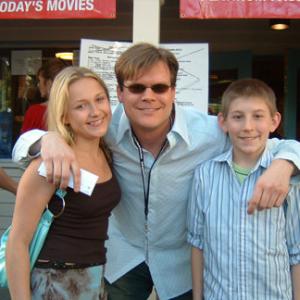 Skye McCole Bartusiak Todd Thompson and Erik Per Sullivan at the world premiere of Once Not Far From Home 2005 Florida Film Festival