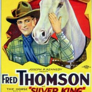 Fred Thomson and Silver King the Horse in Silver Comes Through 1927